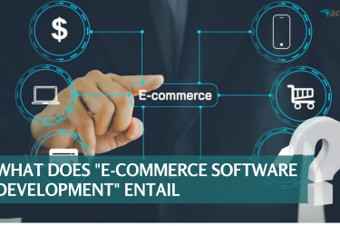What does "e-commerce software development" entail?